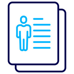 Client cv Outline Color icon