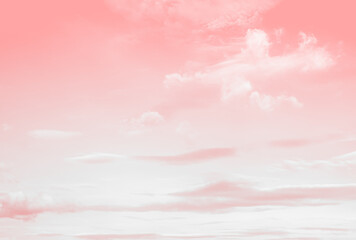 Pink sky nature background pastel dreamy fluffy gradient peaceful fantasy abstract cute cloudy nature environment.