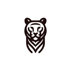 Minimalist tiger logo