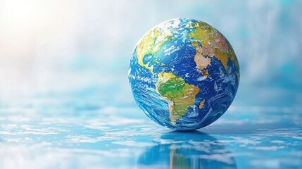 A Beautiful Globe Representing Earth and Its Diversity