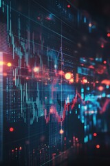 Fototapeta premium Stock Market Business Finance and Forex Trends: Analyzing Data for Strategic Investment Decisions