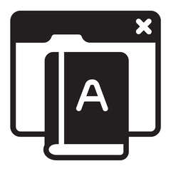 ebook glyph icon