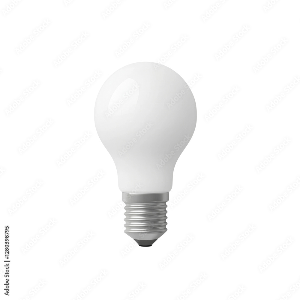 Poster white light bulb with standard screw base, ideal for home lighting. this energy efficient bulb provi