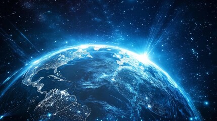 Network digital software technology concept