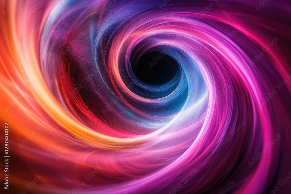 Aufkleber Abstract swirling vortex of vibrant colors, creating a mesmerizing and dynamic visual experience.