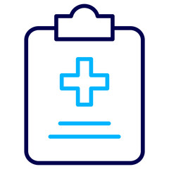 Medicine Chart Outline Color icon