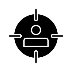 Target User Icon Simple Vector