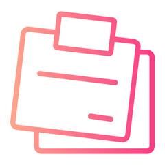 Post It  gradient icon