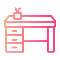 desk gradient icon