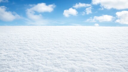 Obraz premium Snow-covered landscape under a clear blue sky. Possible use stock photo for winter themes