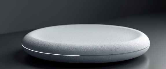 round white textured platform product display