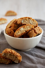 Homemade Almond Cantuccini Ready for Breakfast