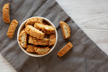 Homemade Almond Cantuccini Ready for Breakfast