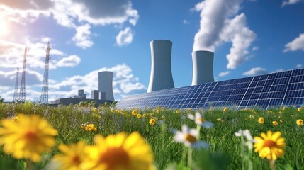 A hybrid power plant combining nuclear and solar energy for a sustainable energy future