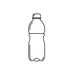 Water Bottle Illustration: A clean, minimalist line drawing of a classic water bottle, capturing the essence of hydration and refreshment.