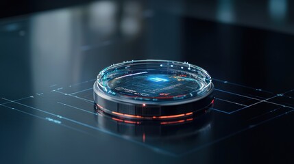 Futuristic smart watch design showcasing advanced technology and sleek features on a clean background