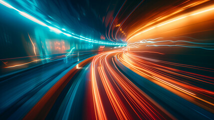 Obraz premium traffic in the night