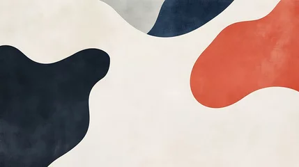 Fototapeten Abstract Organic Shapes In Earthy Tones © Mangan