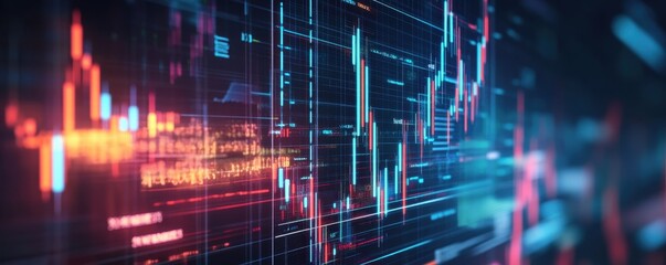 Fototapeta premium Dynamic Investment Strategies: Analyzing Growth Trends Through Detailed Charts and Data Visualizations