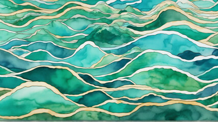 sea and mountains	