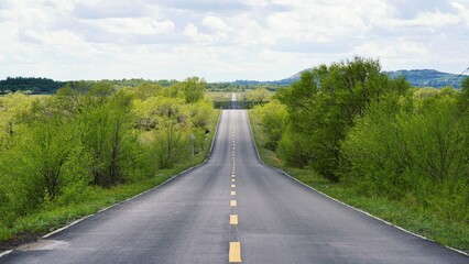 road in the countryside