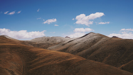 mountain landscape with blue sky