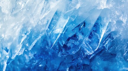 Fototapeta premium A close-up view of the unique ice formations on Lake Baikal,