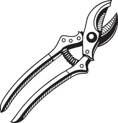 Pruners Rustic Tool for Gardening