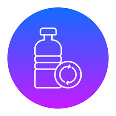 Fototapeta premium Reusable Bottle Icon