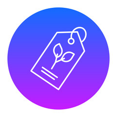 Eco Tag Icon - obrazy, fototapety, plakaty