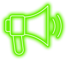 Neon Meghaphone Icon