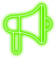 Neon Meghaphone Icon