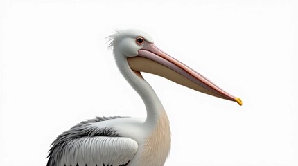 Obraz premium Pelican with Oversized Beak Product Shot