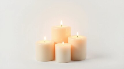 Lit Candles Casting Warm Glow