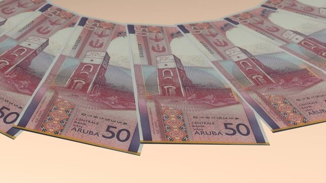 Outstanding Looping Design 50 Florin Curency of Aruba