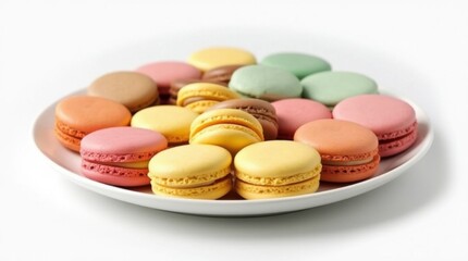 Obraz premium Colorful Macarons Arranged in a Circle
