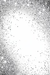 Obraz premium Sparkling Silver Glitter Background with Shimmering Dust for Elegant and Festive Designs and Celebrations in a Modern Decorative Style