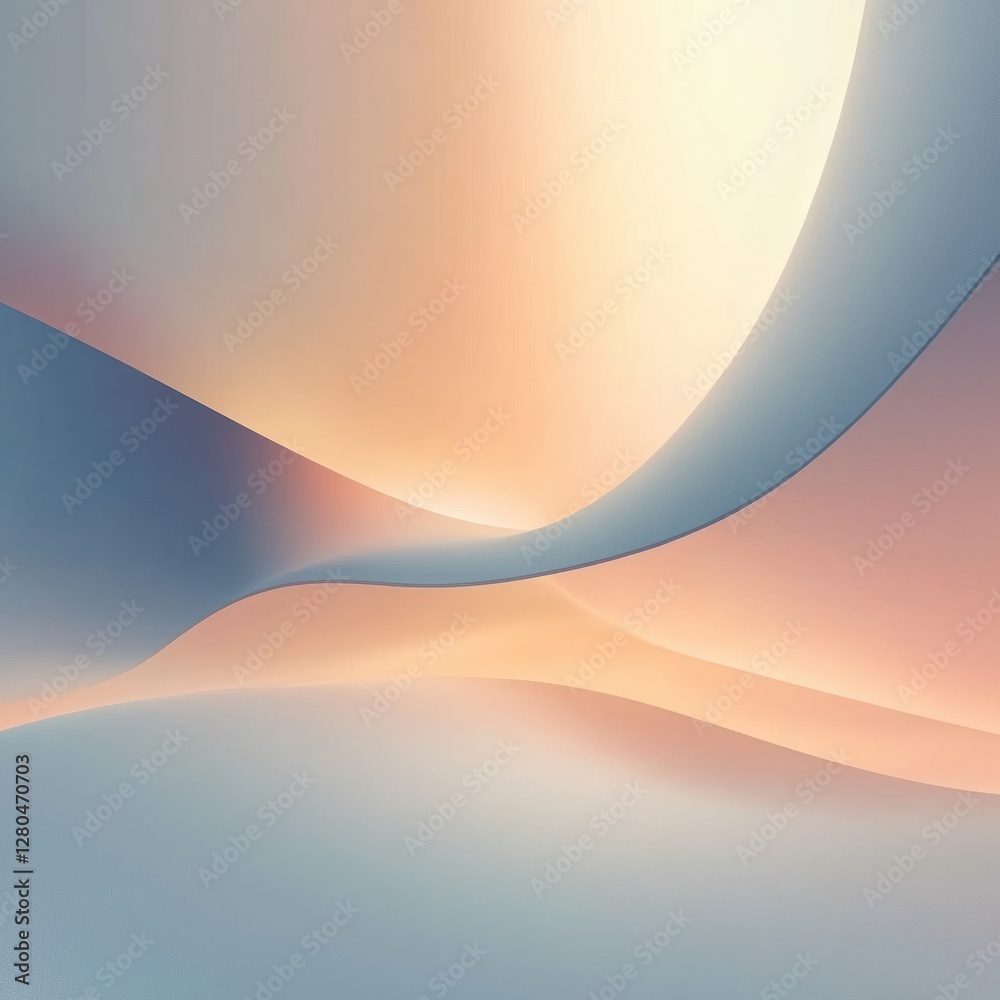 Poster Modern minimalist background with soft gradients and ample space for text placement suitable for designs and presentations. Generative AI