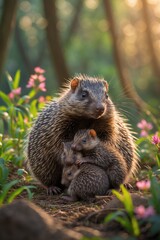 The *Trengiling Tempuer* (known as the *pangolin* in English) and the rabbit are two fascinating creatures, both unique in their own right, yet vastly different in their characteristics and habitats. 