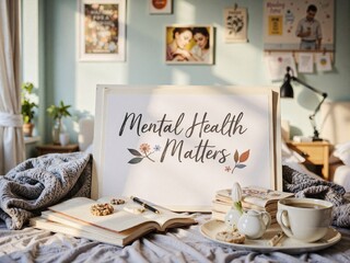 Mental Health Matters – Cozy Self-Care Scene