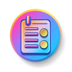 Colorful Menu Icon - Modern Business Graphic