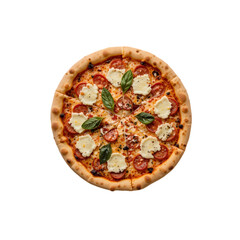 Delicious Margherita Pizza: Recipe & Images isolated on transparent background