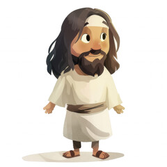 Fototapeta premium Modern Simplistic Jesus Clipart- Religious Easter Cliparts