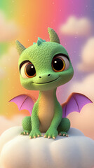 imaginary dragon, AI generated