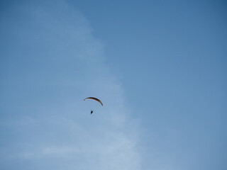 Paraglider in the sky