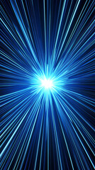 blue rays, AI generated