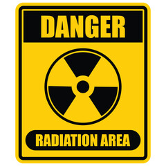 Danger, Radiation sign vector