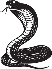 black snake vector illustration