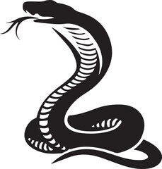 black snake vector illustration
