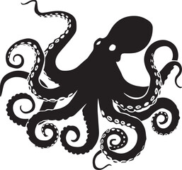 vector illustration of an octopus